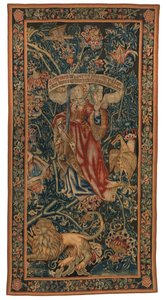 Tapijt, Sibylla Europa (een van een set van zes Sibyllen genaamd 