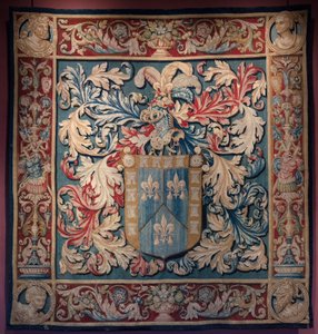 Wandtapijt met het familiewapen van De Nagera. Meester AL. Ca 1550 (wandtapijt)