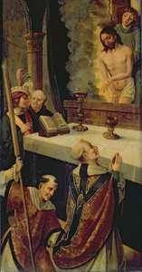 De Mis van St. Gregorius door Belgian School
