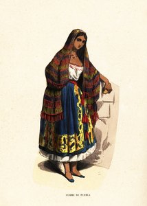 Vrouw uit de stad Puebla, Mexico