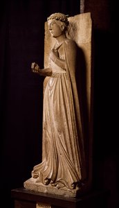 Lente, sculptuur uit Cyclus van Seizoenen door Benedetto Antelami