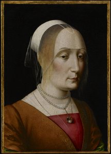 Portret van een jonge vrouw door Benedetto Ghirlandaio