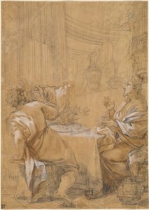 Het avondmaal in Emmaüs door Benedetto Luti