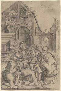 De Geboorte van Christus door Benedetto Montagna