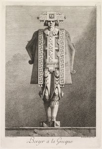 Mascarade à la Grecque: Berger à la Grecque Plaat 5, 1771 door Benigno Bossi