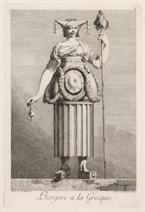 Mascarade à la Grecque: Bergère à la Grecque Plaat 4, 1771