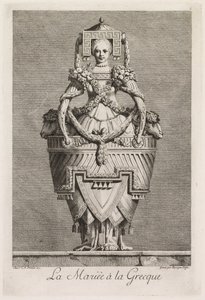 Mascarade à la Grecque: La Mariée à la Grecque (Plate 6) door Benigno Bossi