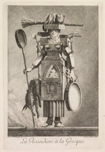 Mascarade à la Grecque: La Vivandière à la Grecque Plaat 2, 1771 door Benigno Bossi