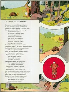 De haas en de schildpad, illustratie uit 