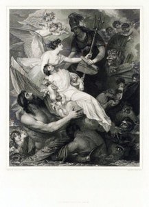 De Apotheose van Horatio Nelson door Benjamin (after) West
