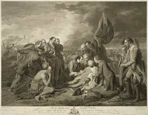 De dood van generaal Wolfe door Benjamin (after) West