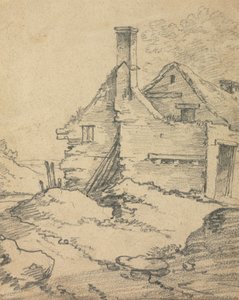 Huizen in een landschap
