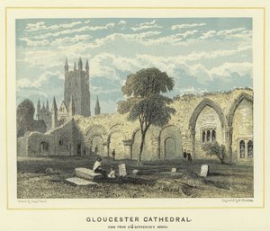 Gloucester Cathedral, uitzicht vanaf St Catherine