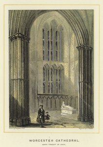 Worcester Cathedral, noord transept van het koor door Benjamin Baud