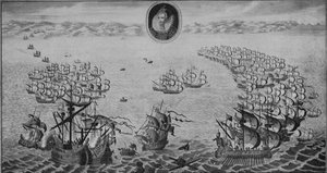 Nederlaag van de Spaanse Armada, 1745