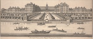 De Achterkant van het Koninklijk Ziekenhuis in Chelsea door Benjamin Cole