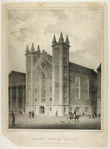 Vrijmetselaarstempel, Boston door Benjamin F. Nutting