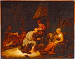 Werking van het vergrootglas. 1630 ...
