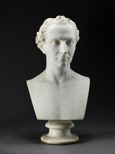 Portretbuste van de broer van de kunstenaar, de beeldhouwer John Gibson door Benjamin Gibson