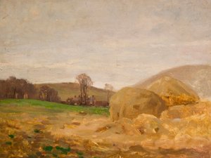 Landschap met Hooibergen
