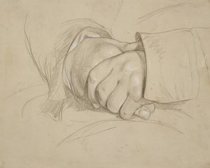 Gevouwen handen, naar verluidt die van de dichter William Wordsworth