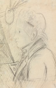 Portretstudie van een jonge man door Benjamin Robert Haydon