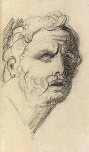 Portretstudie van een man door Benjamin Robert Haydon