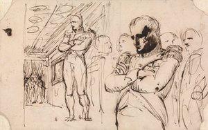 Studies van Napoleon, armen gekruist, met andere figuren door Benjamin Robert Haydon