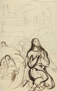 Studie voor, Agonie in de tuin door Benjamin Robert Haydon