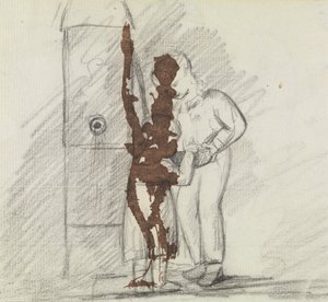 Studie van Twee Figuren die Samen Staan door Benjamin Robert Haydon