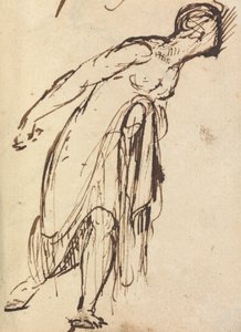 Studie van een leunende figuur door Benjamin Robert Haydon