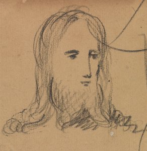 Studie van het gezicht van Jezus