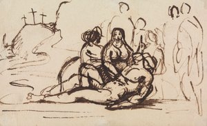 Studie van de Pieta door Benjamin Robert Haydon