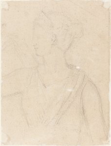 Studie van het Standbeeld van Diana in het Vaticaan (verso)