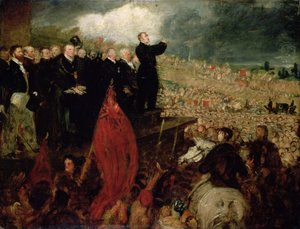 De Bijeenkomst van de Vakbonden op Newhall Hill, Birmingham, 16 mei 1832 door Benjamin Robert Haydon