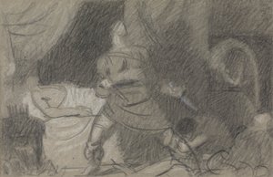 De Moord op Duncan - Macbeth met de Dolken door Benjamin Robert Haydon