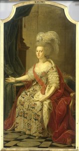 Frederika Sophia Wilhelmina van Pruisen (1751-1820), echtgenote van Prins Willem V door Benjamin Samuel Bolomey