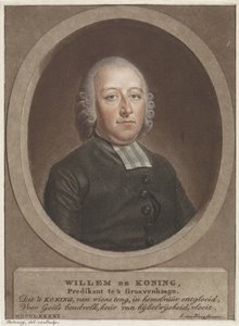 Portret van predikant Willem de Koning