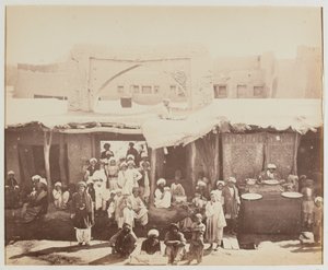 Straatscène, Kandahar door Benjamin Simpson