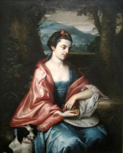Ann Allen, later mevrouw John Penn door Benjamin West