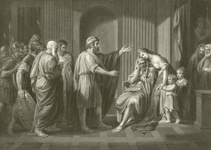 Verbanning van Cleombrotus door Benjamin West