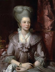 Koningin Charlotte van het Verenigd Koninkrijk (1744-1818) door Benjamin West