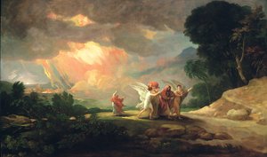 Lot vlucht uit Sodom, 1810