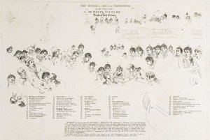 Schets die de personages identificeert in 