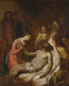 Studie van de klaagzang over de dode Christus door Benjamin West