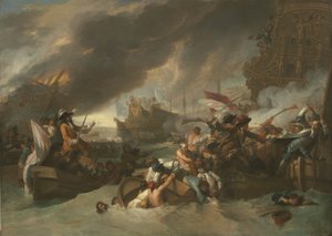 De slag bij La Hogue, ca. 1778