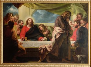 Het laatste avondmaal, 1786 door Benjamin West