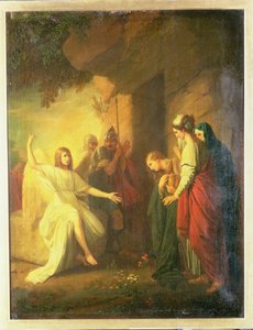De vrouwen bij het graf - De engel bij het graf van Christus, 1768 door Benjamin West