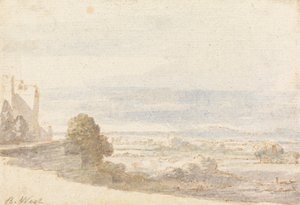 Windsor Great Park vanaf het kasteelterras door Benjamin West