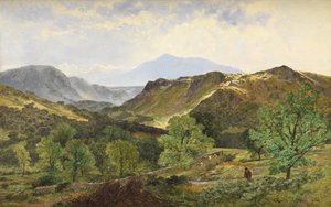 Moel Siabod - in de vallei van de Lledr, 1871